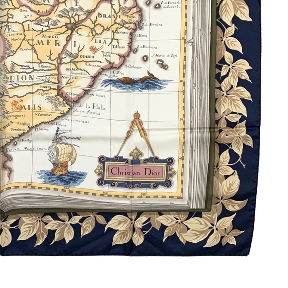DIOR Rare Americas Map Scarf - Picture 9 of 10